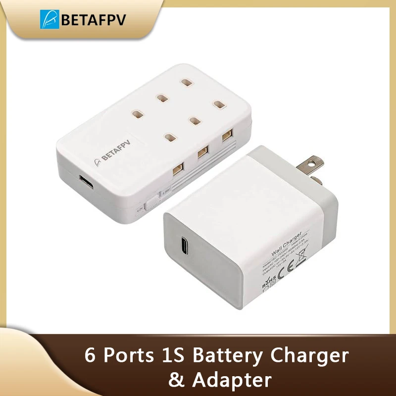 BETAFPV 6 портов 1S зарядное устройство адаптер для FPV гоночного дрона аксессуары