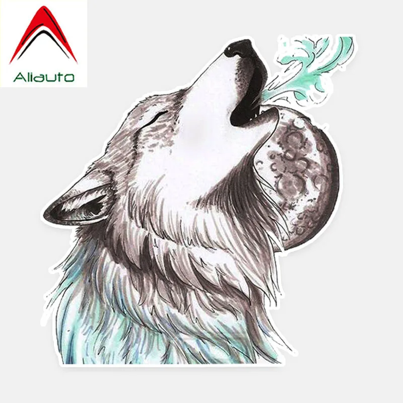 Aliauto модная наклейка на автомобиль Wolf аксессуары виниловая водонепроницаемый