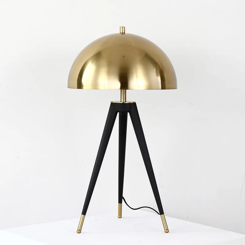 Скандинавская Золотая Грибная настольная лампа дизайнерская Настольная для