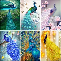 diy diamond painting kits peacock full round with ab drill 5d diamond embroidery sale picture of rhinestones home decor gift art