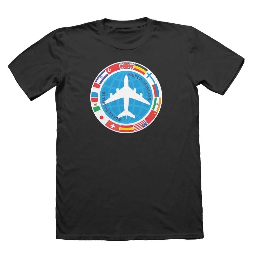 

Hot Sale 100% cotton World Traveller Plane Holiday T-Shirt - Holiday Brother Son Dad Tee shirt