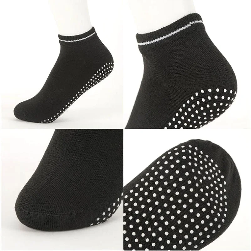 

1 pair Women's Yoga Socks Anti Slip Silicone Gym Pilates Socks Ballet Fitness Sport Breathable Elasticity Cotton Socks