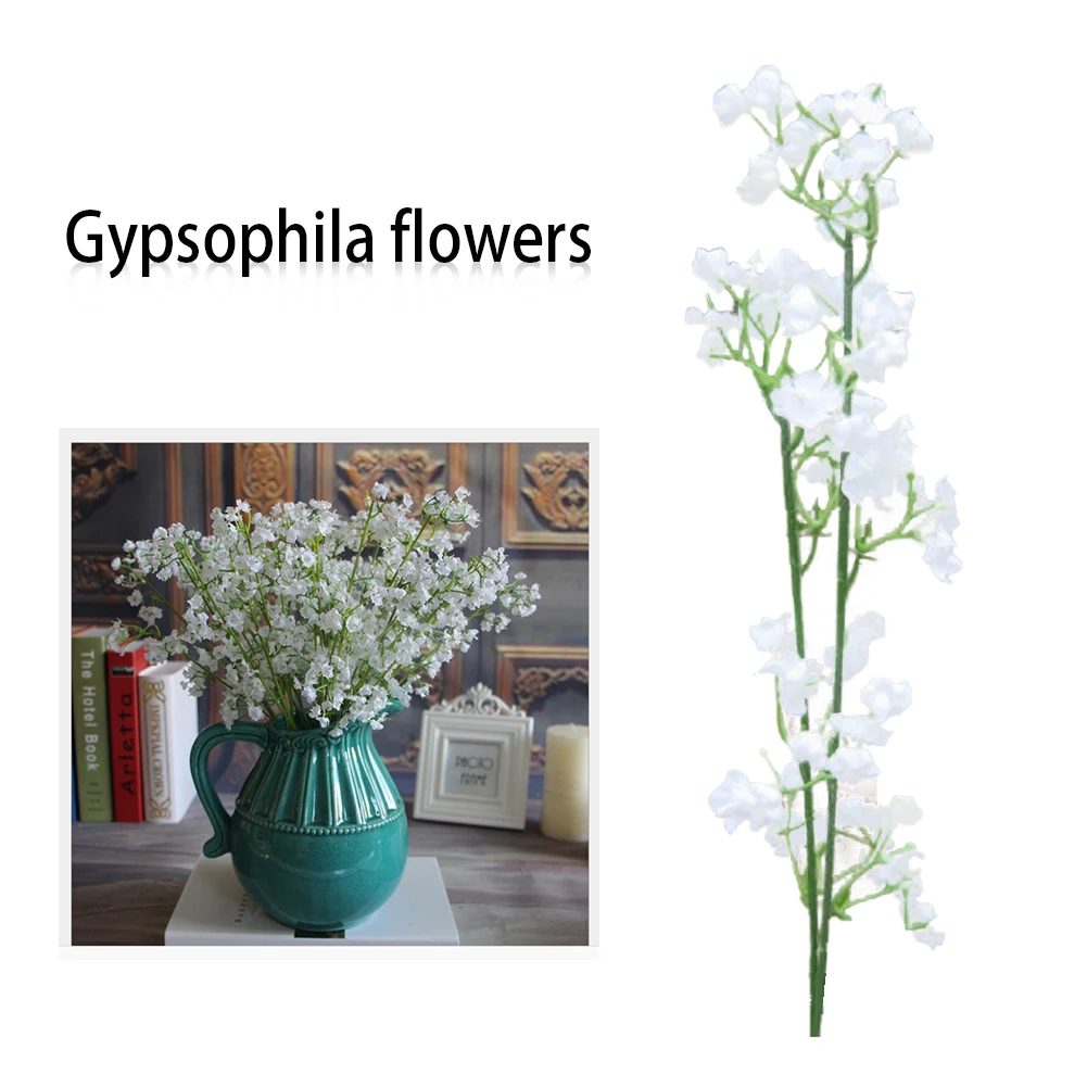 Gypsophila Вечерние шелковые Букет Искусственный домашний Цветочный декор