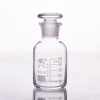 reagent bottlenarrow neck with standard ground glass stopperclearboro 3 3 glasscapacity 60mlsample vials