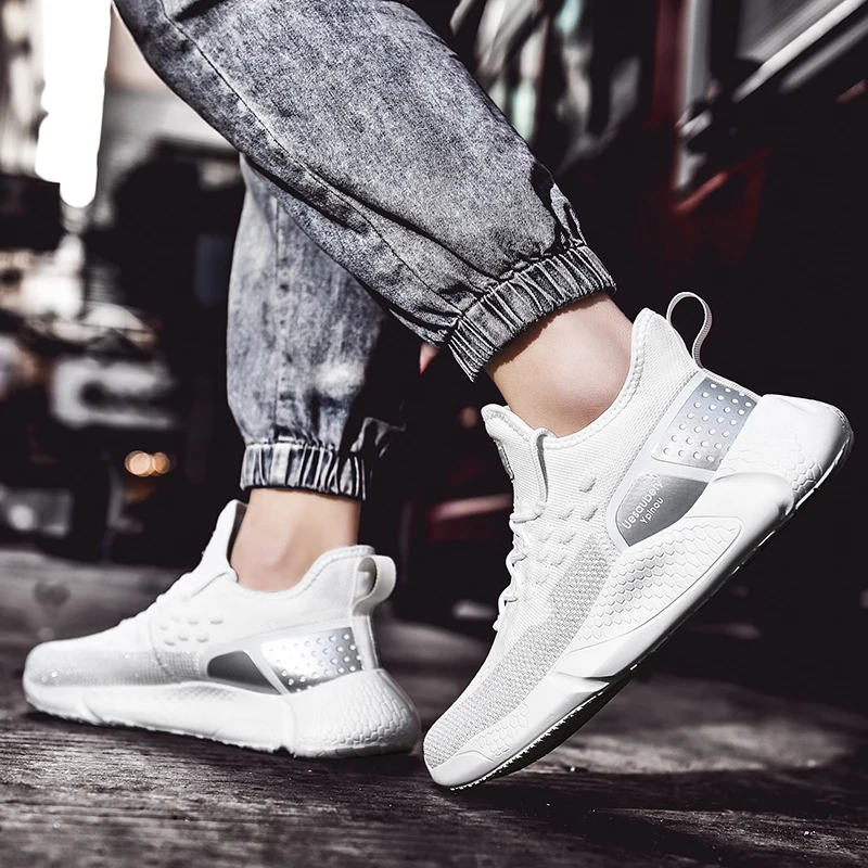 

casualknitting Fashion spring Shoes sneakers-for-men deporte informales hot leisure para solid sapatos zapatos work summer