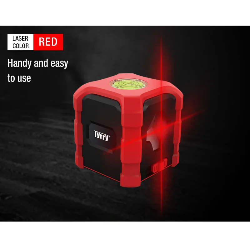USB зарядка TYRRY мини портативный лазерный уровень красный луч поперечная линия самонивелирующийся нивелир поперечная линия измерительные строительные инструменты