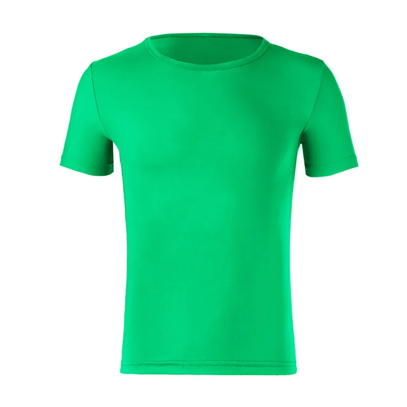 Green Pui men tiua новая мужская футболка из полиэстера белая мужская футболка Летняя с коротким рукавом размера плюс Мужская футболка черный Топ Футболка тонкая рубашка - Цвет: Green