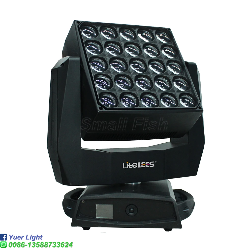 Koop 1200W Led Lier Moving Head Licht 25X40W Rgbw Lamp Matrix Beam Moving Head Led Party Licht Dj Podium Licht Muziek Night Disco Lamp