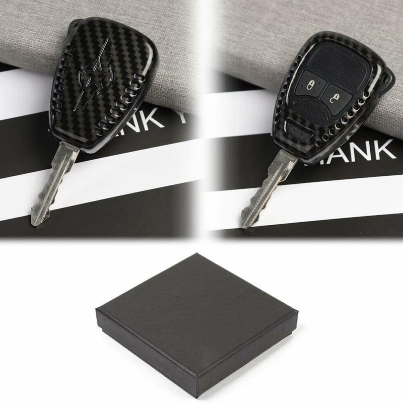 Key Fob Cover Case Shell Protection for Jeep Wrangler JK 2007-2017 Compass 2008-2016 Patriot 2011-2016 Carbon Fiber | Автомобили и