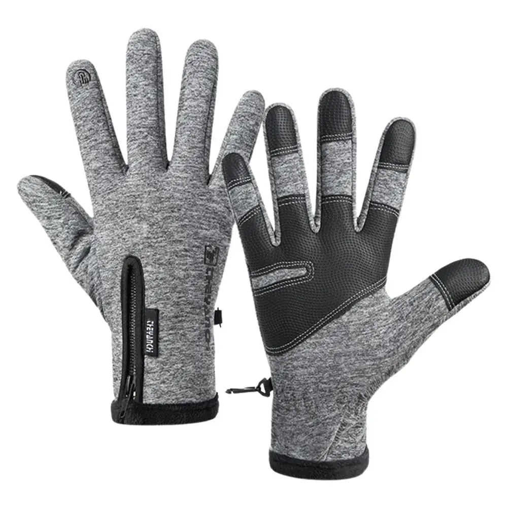 

Winter Warm Gloves With Inner Fleece 26cm Anti Slip Touchscreen Gloves Windproof Gloves Freezer Work Gloves Suit For Hiking Dr