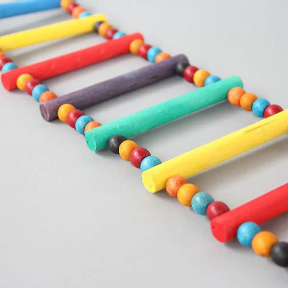 Птица красочные качели деревянный мост скалолазание игрушечная лестница 10 шагов