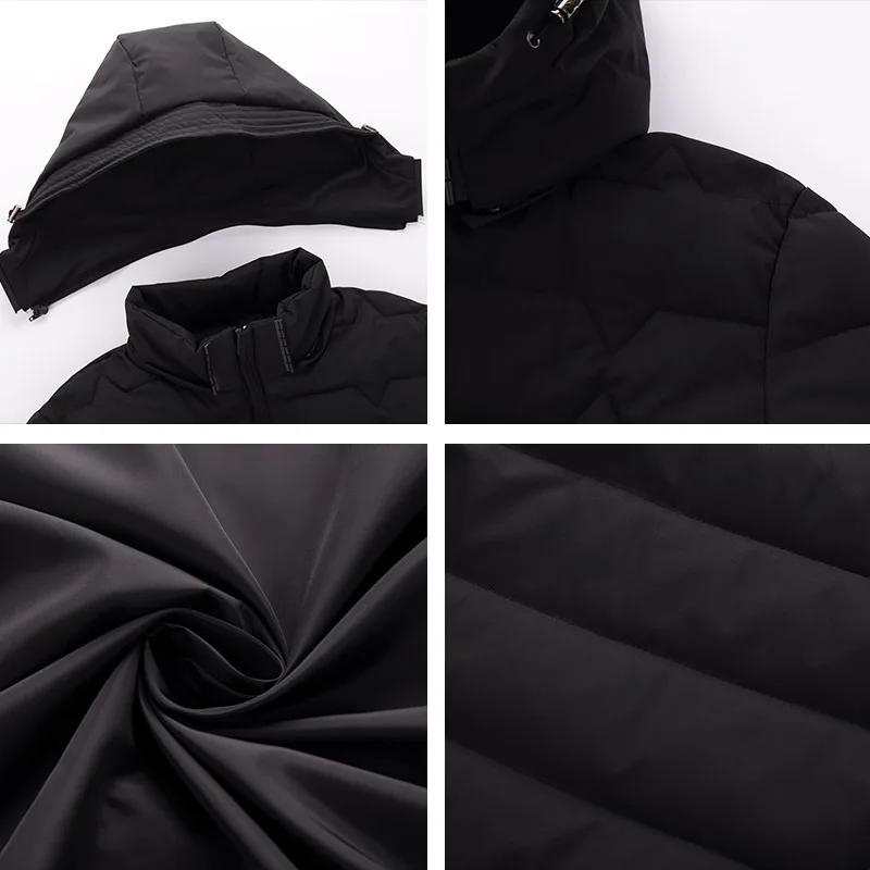 4XL-9XL длинная Парка мужская зимняя одежда теплое мужское плотное пальто с капюшоном зимняя хлопковая стеганая куртка Veste Homme Inverno W15