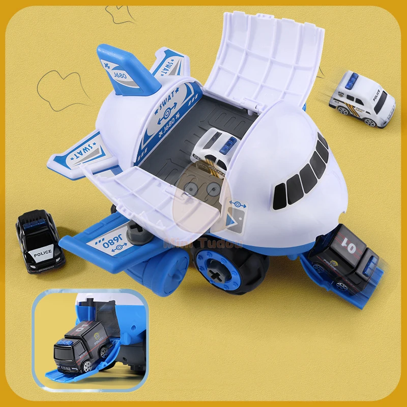 DIY моделирование трек инерция самолет пассажирский модель автомобиля набор
