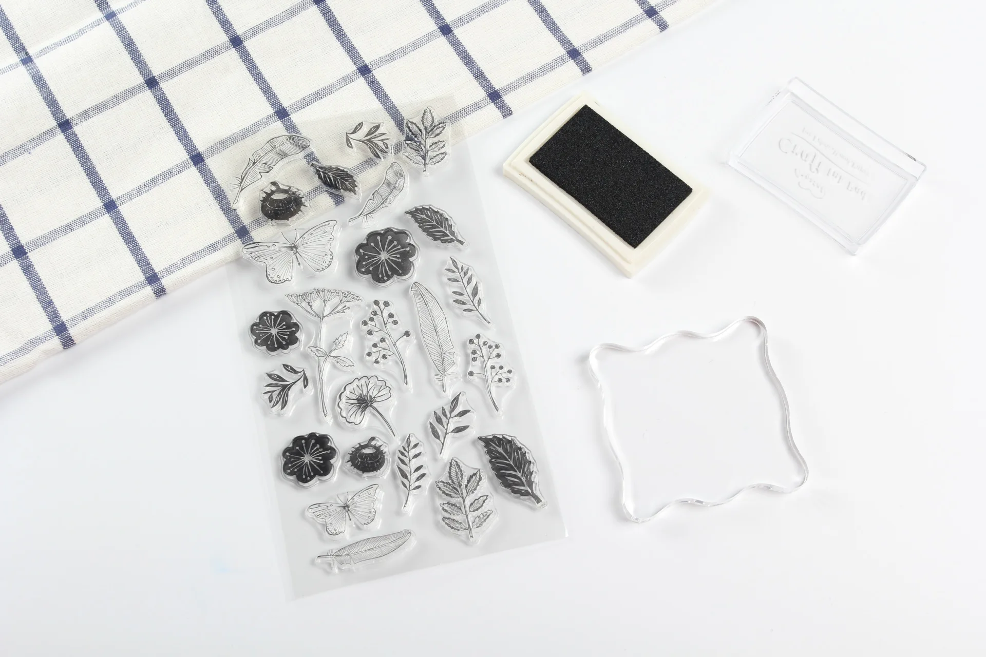 

Vintage Basic PVC Transparent Stamp DIY Flower Leaf Stamps for Scrapbooking Stationery Scrapbooking Standard Stamp Kids Gift