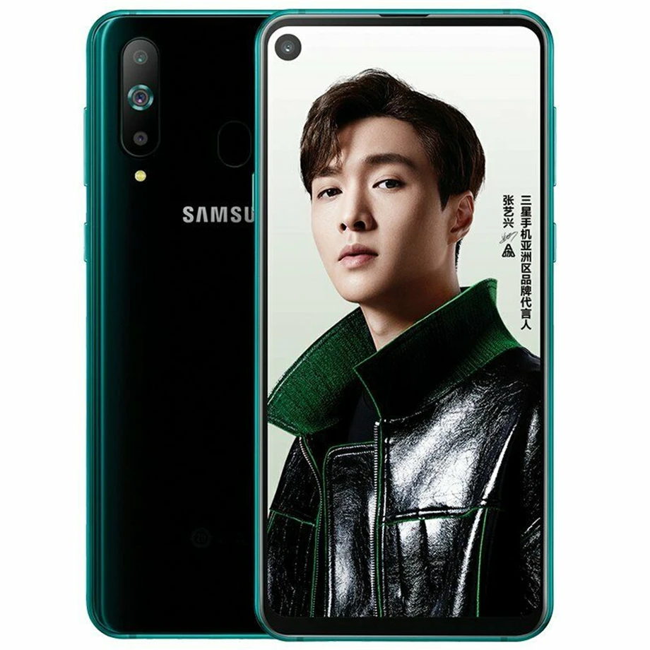 Samsung Galaxy A8s G8870 Dual Sim Восьмиядерный 6," 4 камеры 8 ГБ ОЗУ 128 Гб ПЗУ мобильный телефон Snapdragon 710 NFC - Цвет: Black