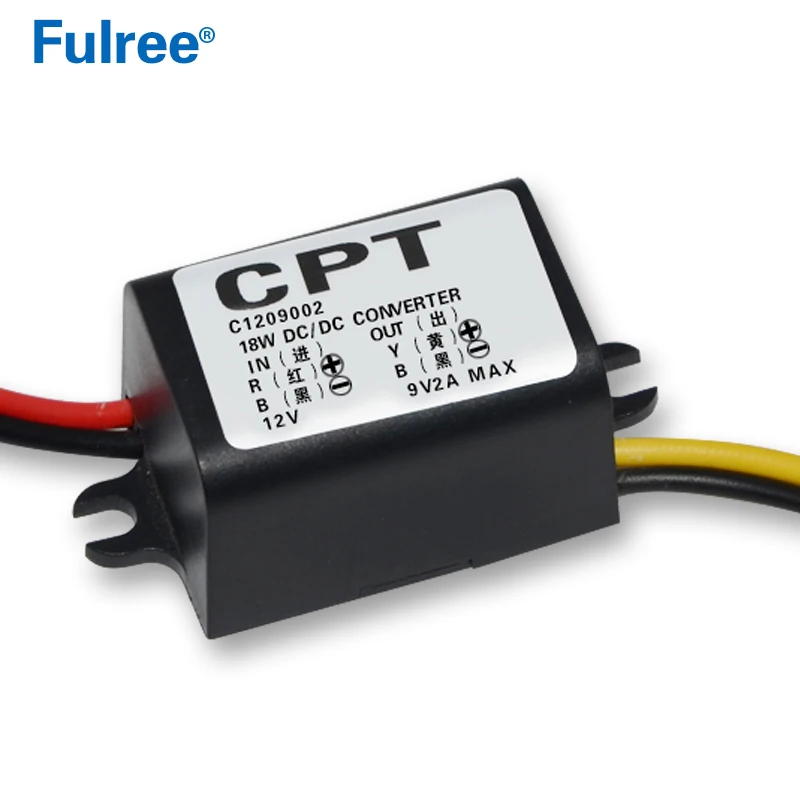 12V to 9V 2A ABS2 12 В до 9 В DC понижающий преобразователь 12 вольт понижающий стабилизатор напряжения модуль электропитания автомобиля водонепроницаемый - Цвет: 12V to 9V 2A ABS2