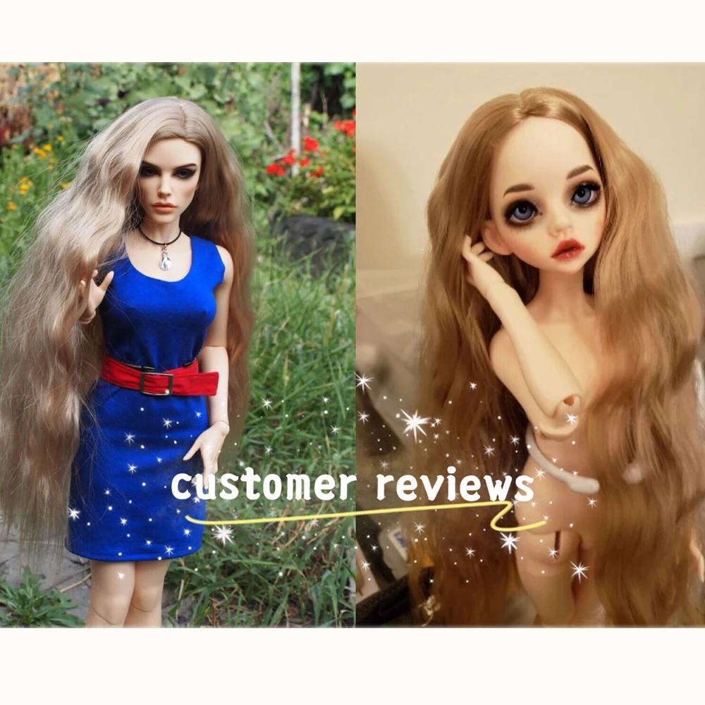 Парик для шарнирных кукол 25 цветов размер 1/3 1/4 1/6 1/8 длинный парик из волокна с