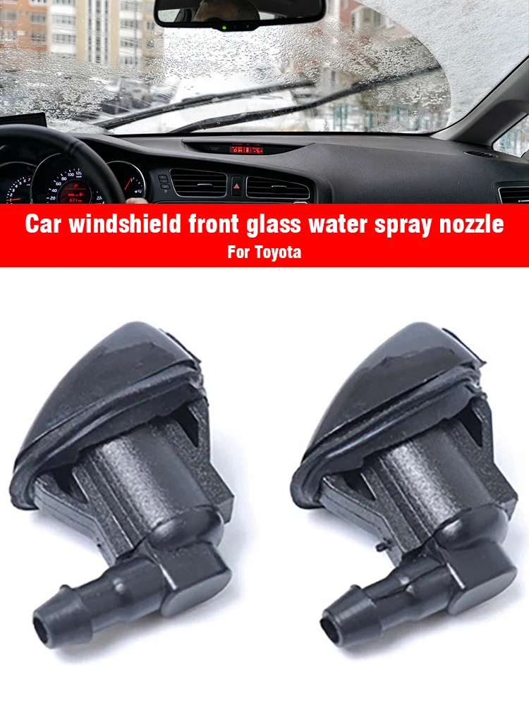 

2 PCS Front Windshield Washer Nozzles Replacement for Toyota Sienna 2004-2010 85381AE020 Car Accessories Parts