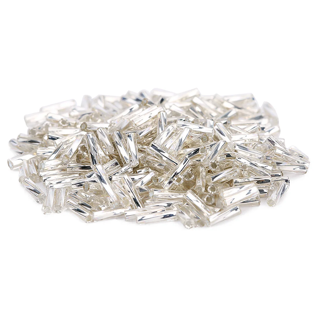 

Hot about 1000 Pcs 1.8mm*7.5mm Tube Beads Spacer Seed Gold Silver Crystal Glass Beads For Handmade DIY Jewelry