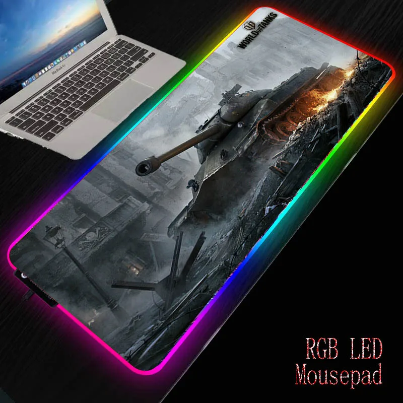 XGZ World of Tanks игровой Мышь пусковая площадка игровая компьютерная Pad RGB подсветкой