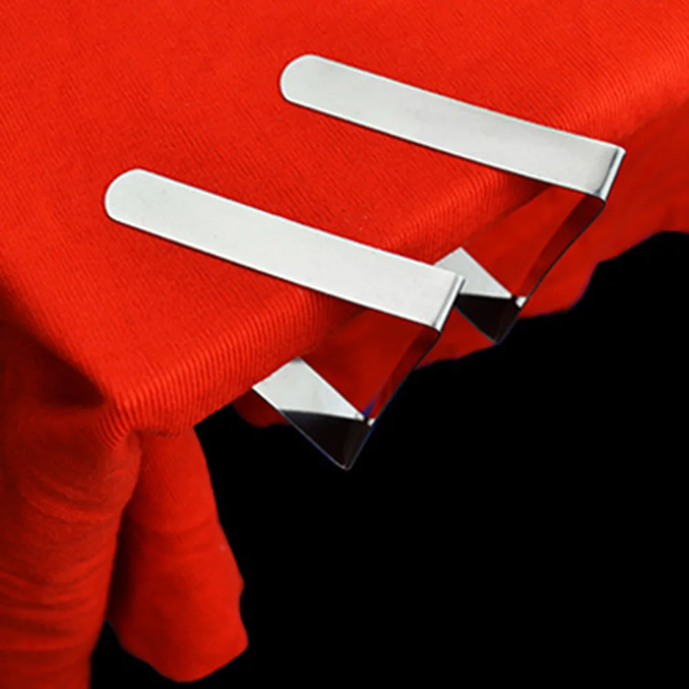 12 шт. скатерти для стола из нержавеющей стали тканевые зажимы пикника свадьбы