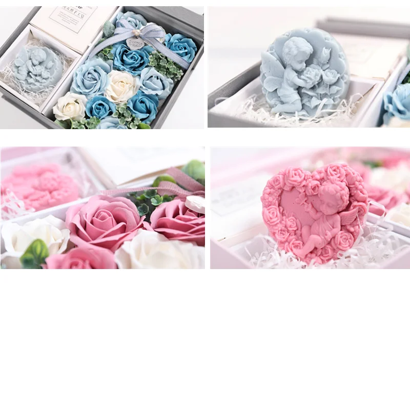 

One Box Rose Soap Flower Bath Body Flower Scented Rose Wedding Gift Home Hotel Decoration Valentine'S Day Gift Flowers for Lady