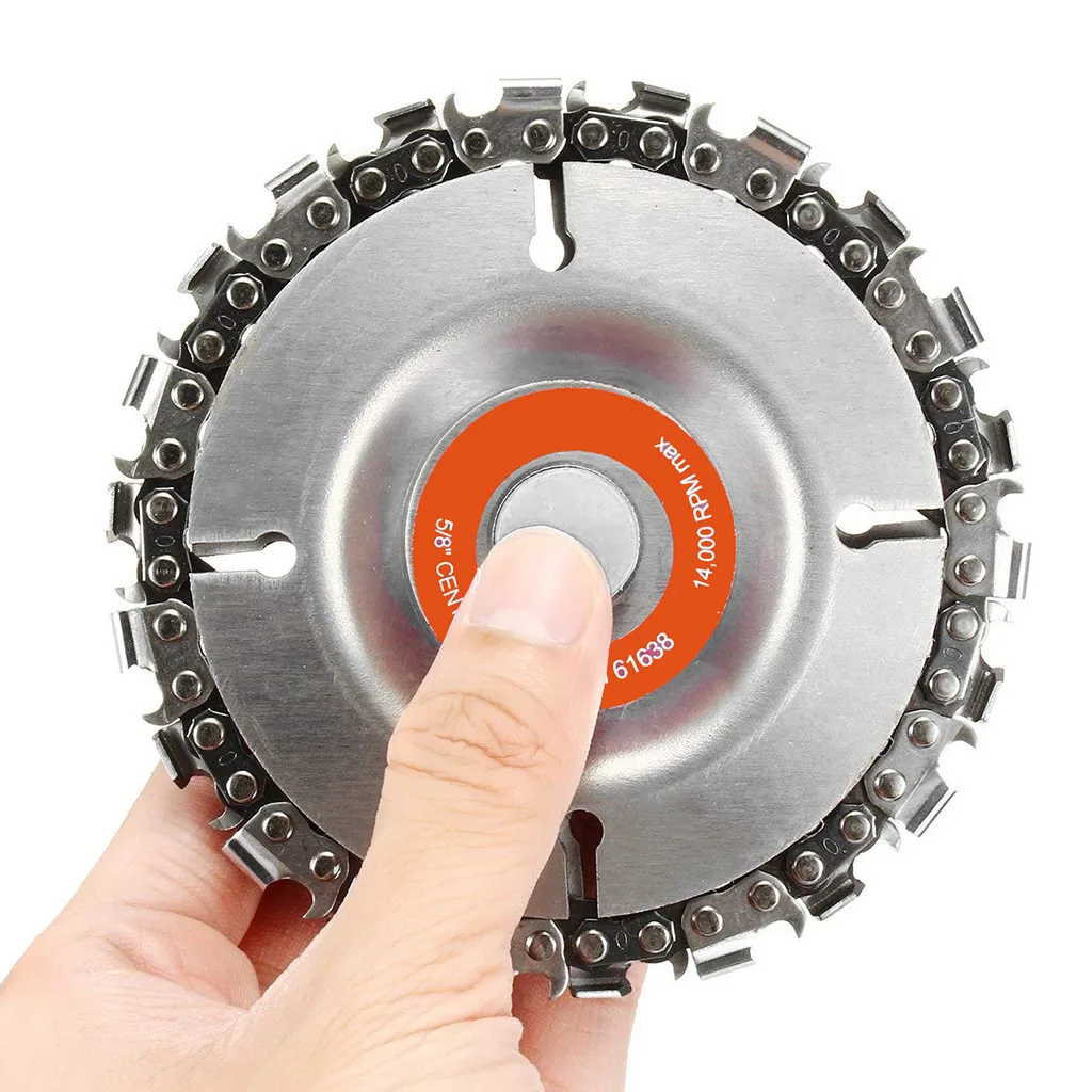 

Неопределенная шлифовальная цепь, диск 4 дюйма для резьбы по дереву для угловой шлифовальной машины 100/115 мм, диск для резьбы по 22 зуба