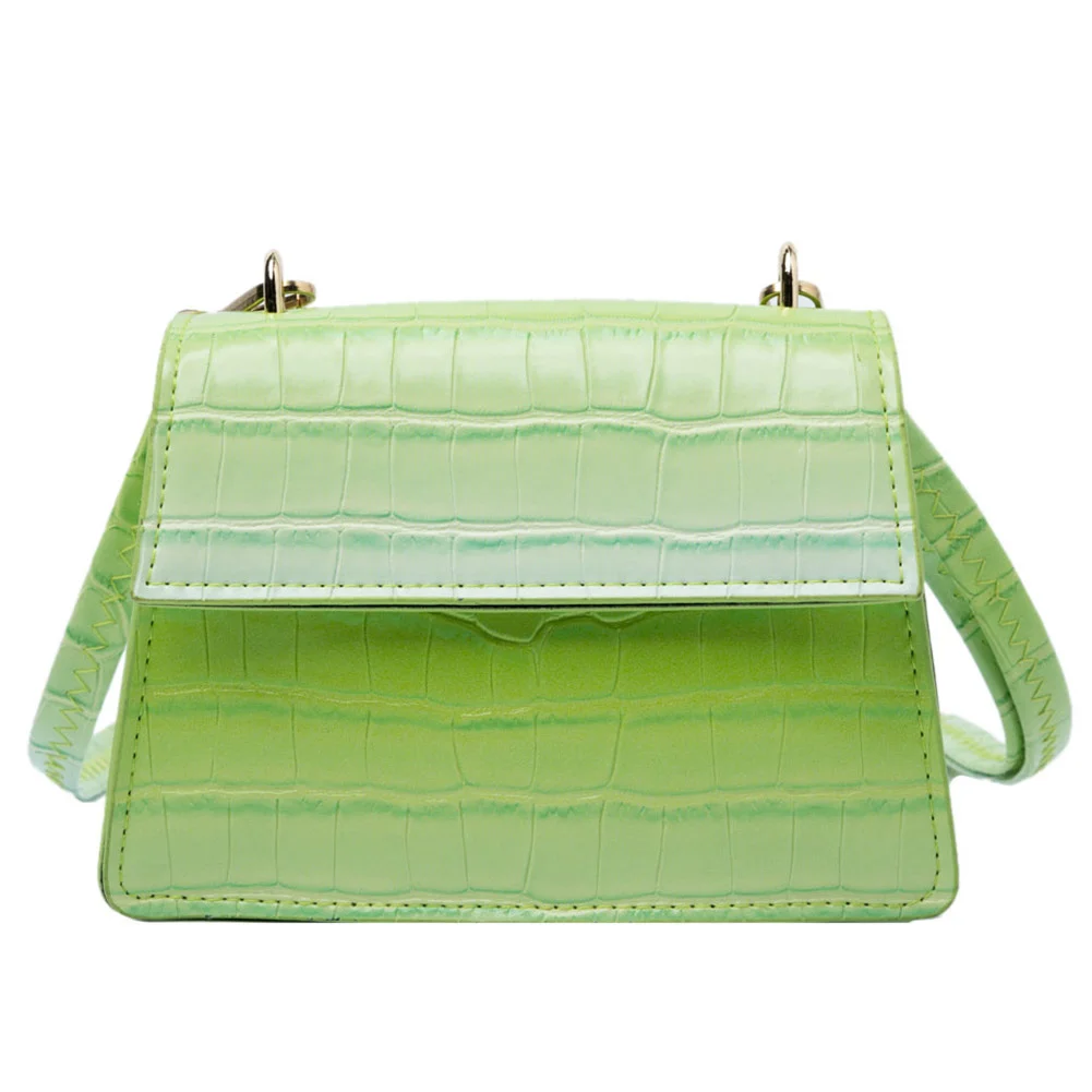 

Сумка на плечо в стиле искусственной кожи, женская, крокодиловый дизайн, градиентный цвет, повседневная, маленькая