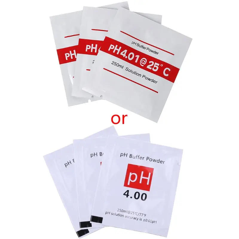 3 шт./лот буферный порошок PH для тестового измерителя калибровки 4 00 6 68 9