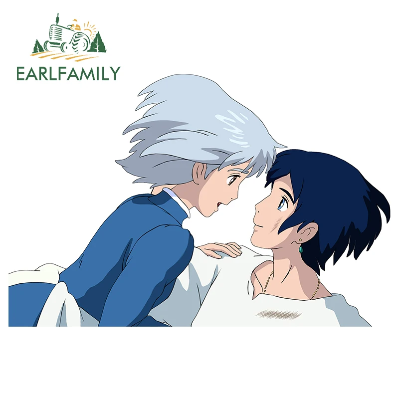 

EARLFAMILY, 13 см x 8,5 см, автомобильные наклейки с изображением хоющего замка, граффити, наклейка, виниловый материал, защитное украшение для двери...