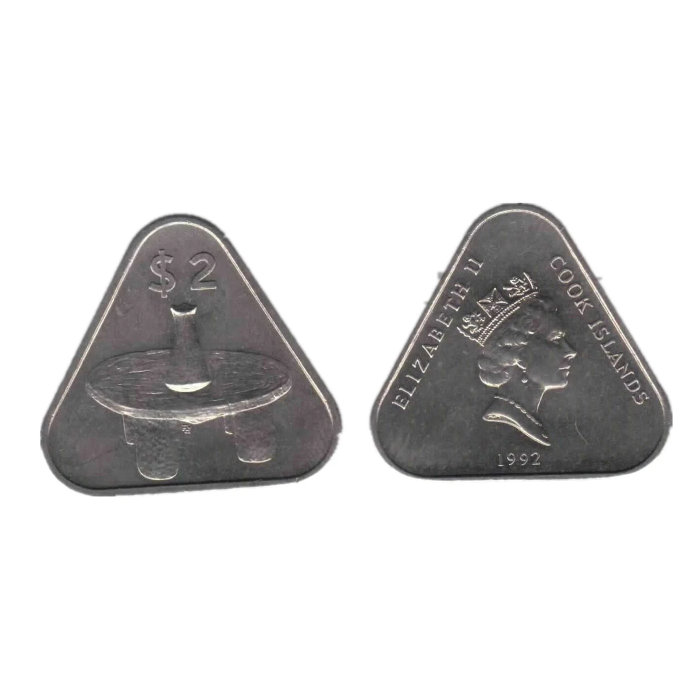 Остров Кука 2 доллара издание монет Океании 100% оригинальные монеты Новинка