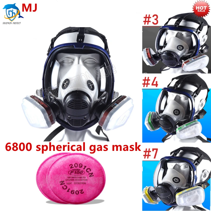 6800 противогаз маска Пылезащитная краска пестицидный спрей силиконовый
