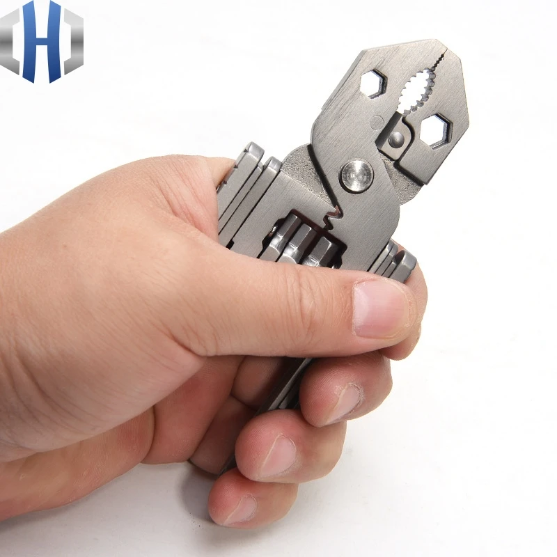 Stainless Steel Folding Multi-purpose Pliers Screwdriver 25 In 1 Portable Universal Outdoor Multi-tool | Спорт и развлечения