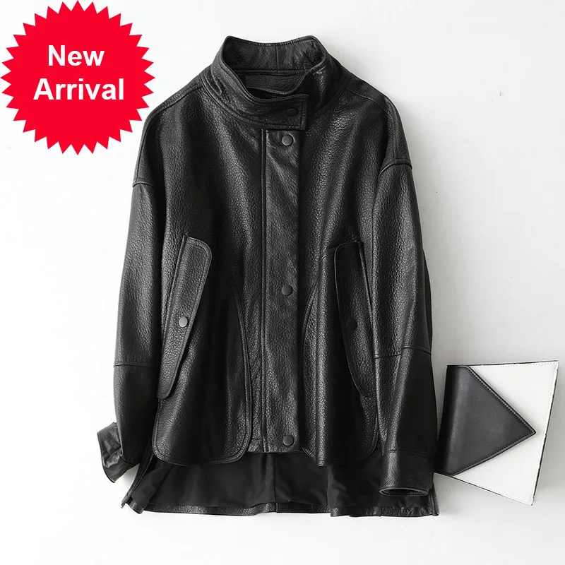 

Женское длинное пальто из натуральной овечьей кожи, на зиму, A69022