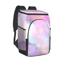Thermal Backpack Unicorn Marble Galaxy Waterproof Cooler Bag Large Insulated Bag Picnic Cooler Backpack Refrigerator Bag