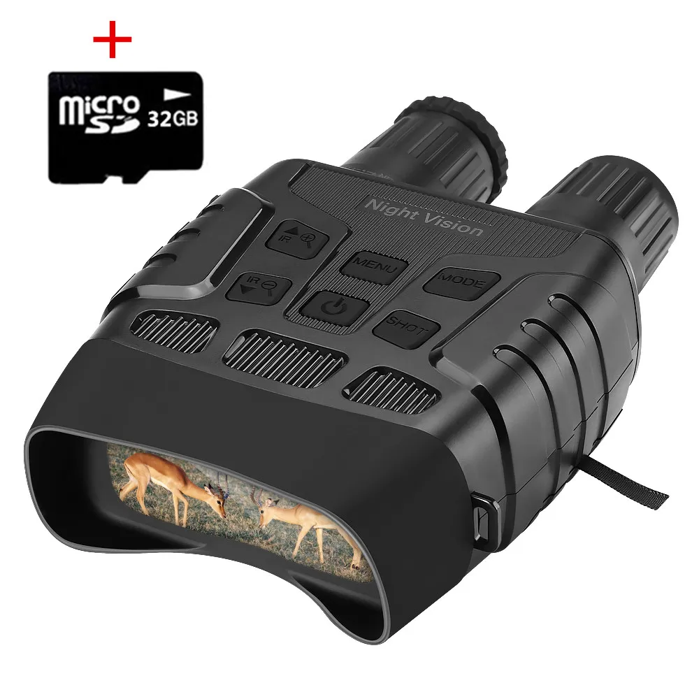 Устройство ночного видения бинокль 32 Гб 300 м цифровой ИК телескоп оптика с зумом и