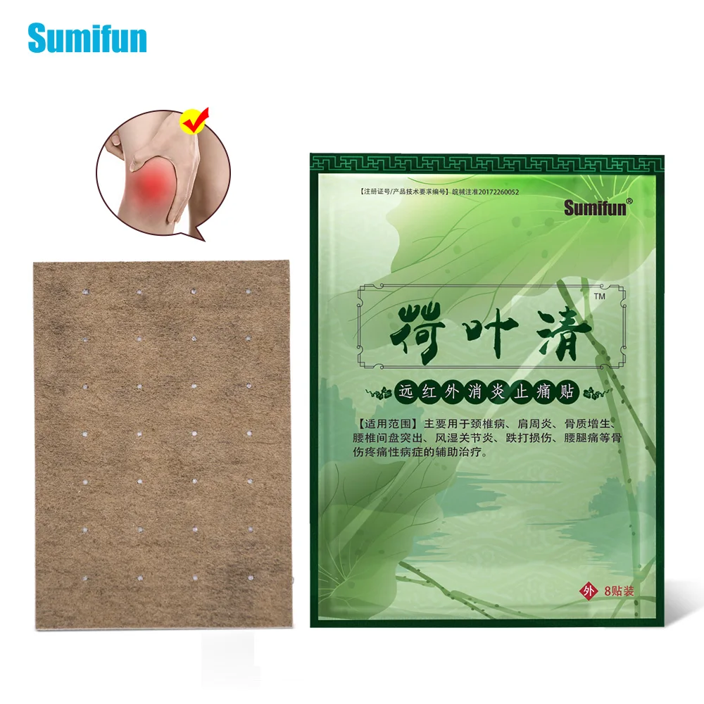 

Sumifun 32Pcs/4Bags Chinese Medicines Balm Analgesic Sticker Neck Back Knee Joint Muscle Soreness Sprain Treatment Plaster