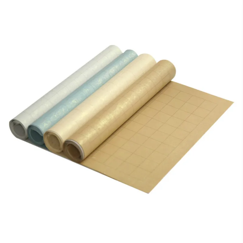 Бумага для каллиграфии s Rice paper Gold Foli Hslf Ripe Xuan с сетками утолщенная Китайская