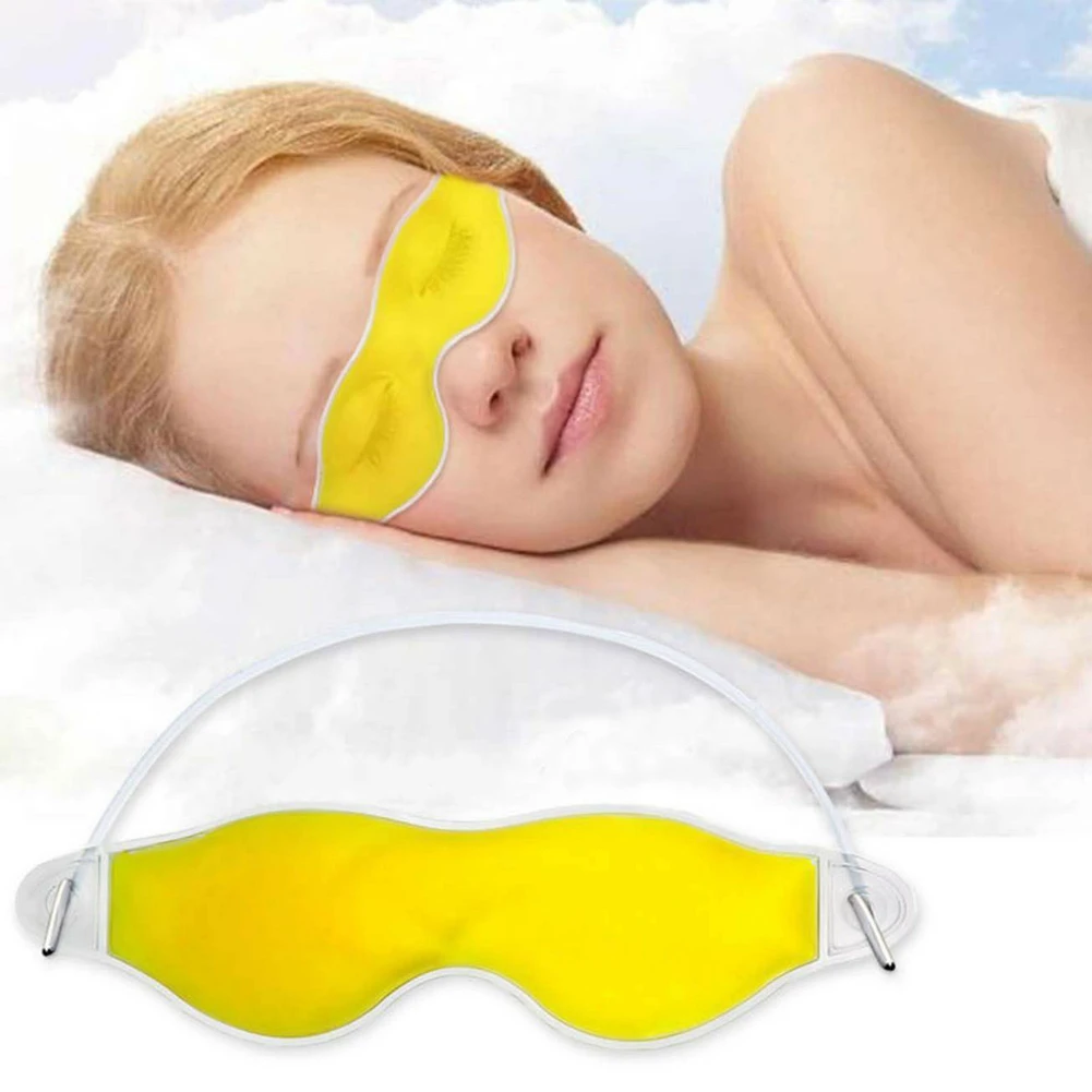 1 шт. 3D маска для сна натуральная гель глаз холодное тепло терапия защита век