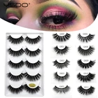 5 пар ресниц из норки YSDO, натуральные длинные накладные ресницы для макияжа, ресницы ручной работы, 3d ресницы из искусственной норки, объемные ресницы