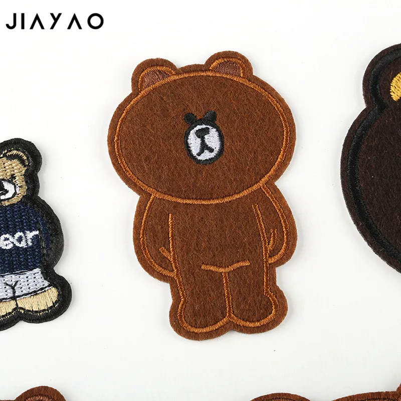 Вышитые патч и яркие с мультяшными вставками заплатка &quotмедведь&quot паста