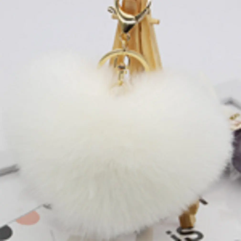 Романтический цветной брелок в форме сердца женский для ключей держатель