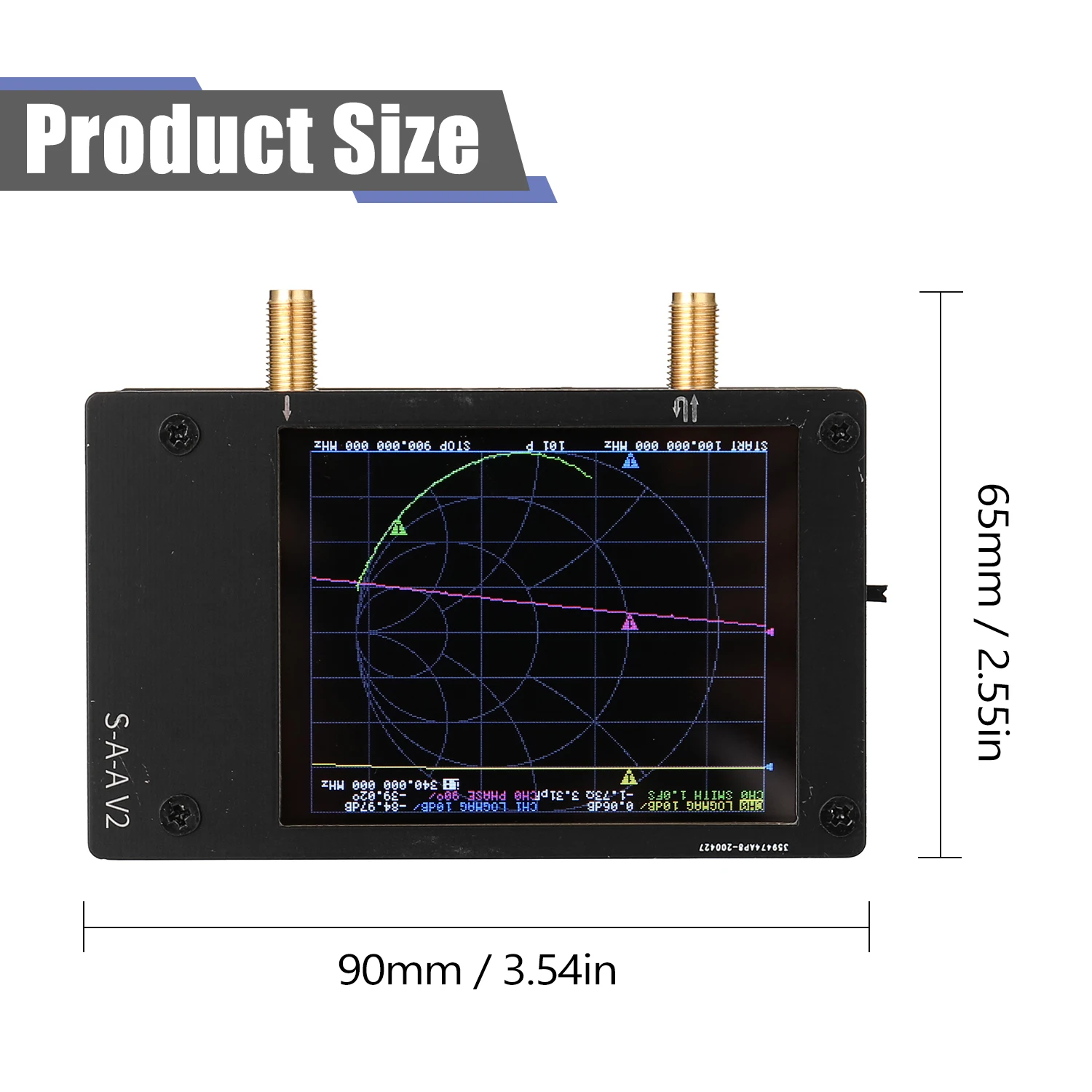 S A 2 NanoVNA V2 анализатор антенны 3G вектор сетевой коротковолновое HF VHF Любительская