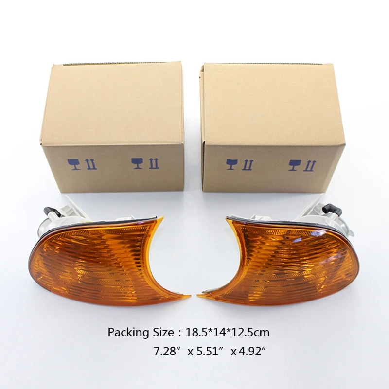 

Turn Signal Corner Lamp Car Modification Lamp Accessories Compatible with 3 Series E46 1998-2001