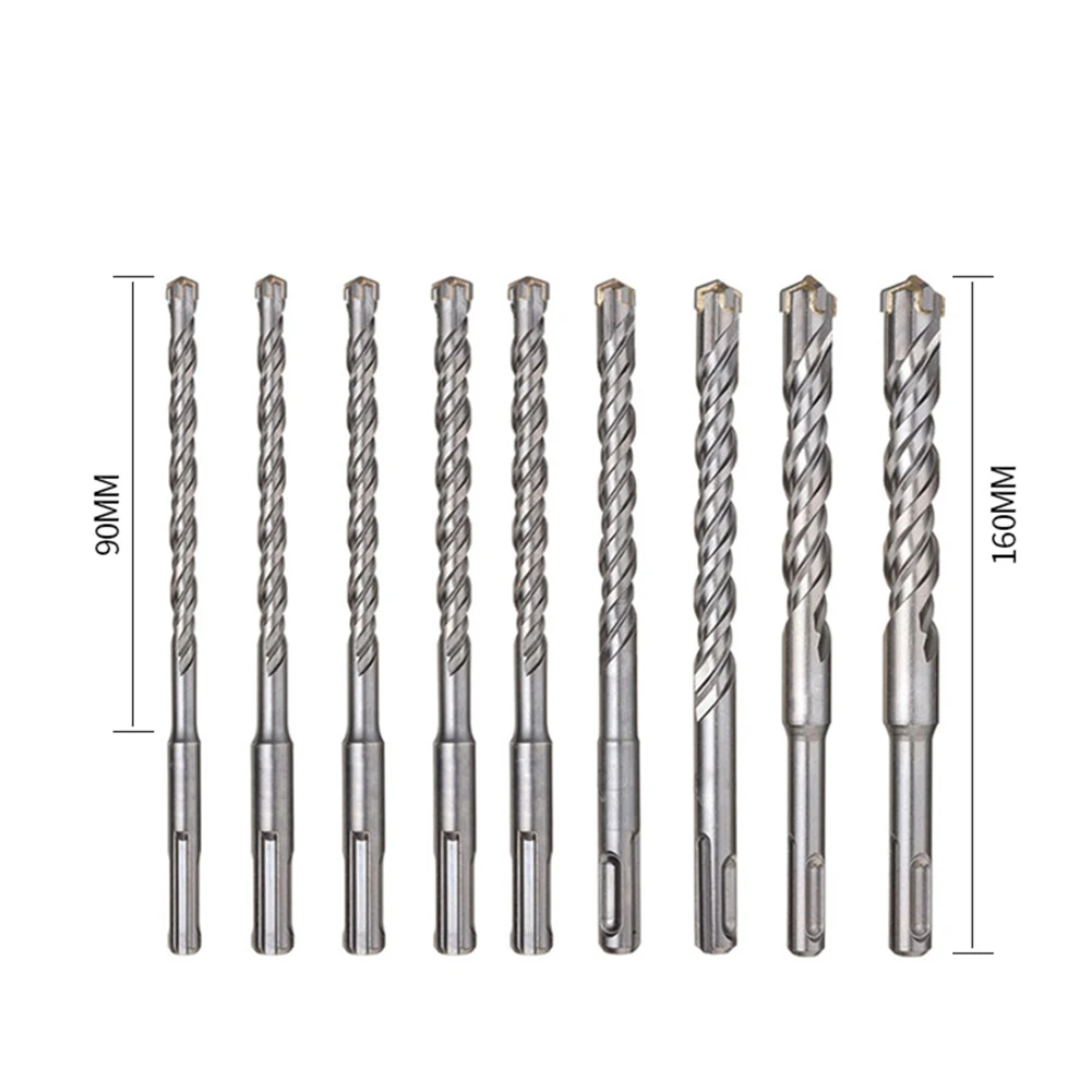 

Aircraft Type Wood Circle Hole Saw Cutter 9pcs Electric Punch Hammer Drill Bits for Wall Concrete Brick Masonry Drilling