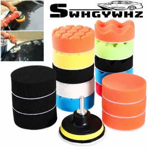 19 шт 3-дюймовая пленка автомобильная Красота очищающее средство для вафельных губка с полировальной Подложка для автомобильных полировка дрель