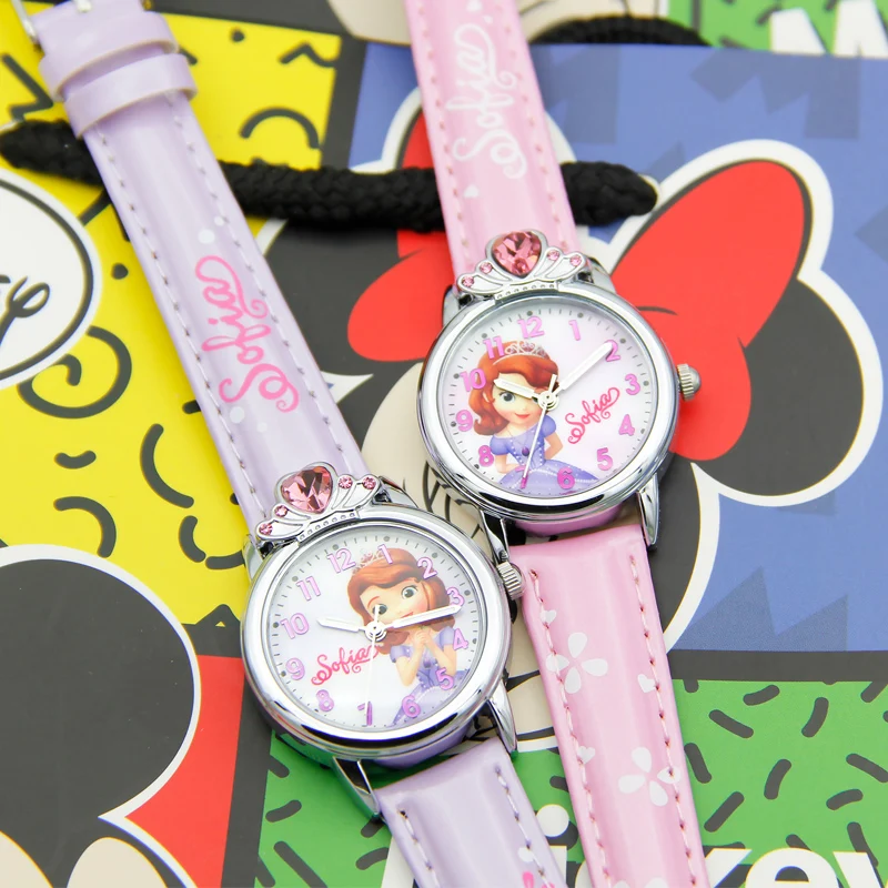 Часы с алмазной короной для девочек оригинальные детские Студенческие часы