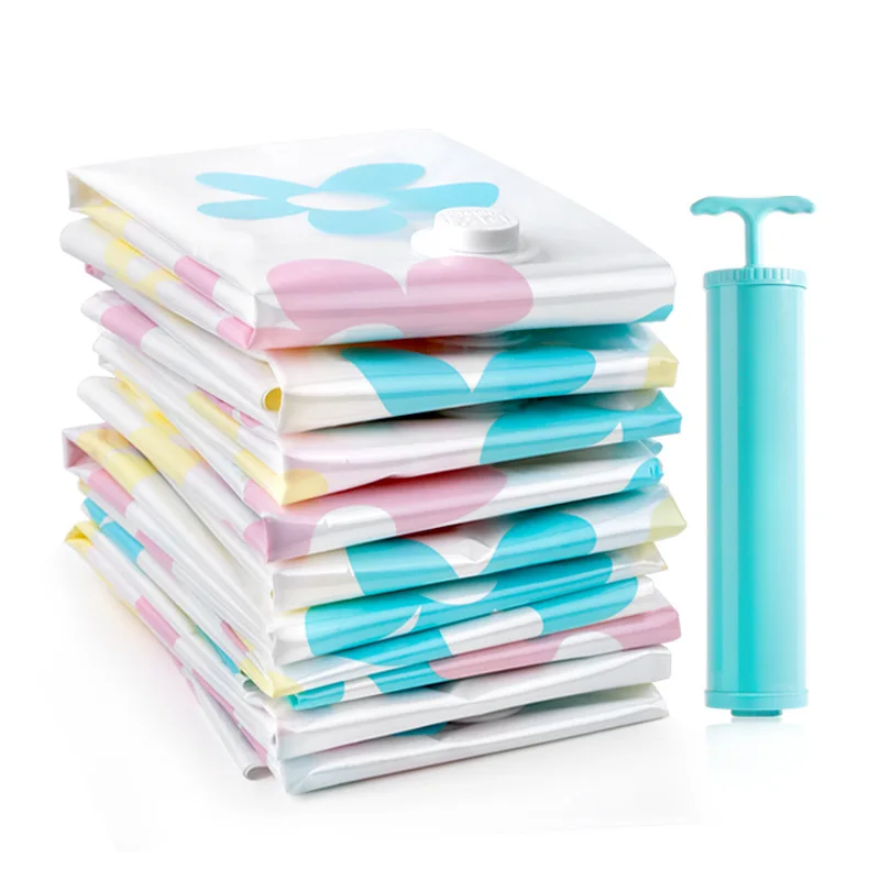 ZENGIA утолщенная вакуумная сумка для хранения сжатая с ручным насосом