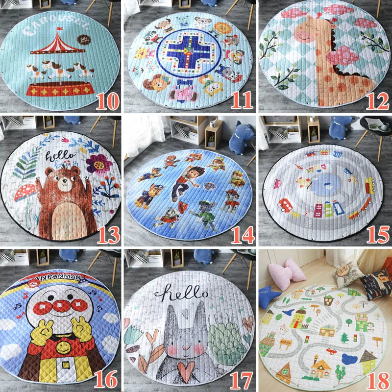 Мультяшные животные лисы Овцы машинки кролик сова детские игровые коврики