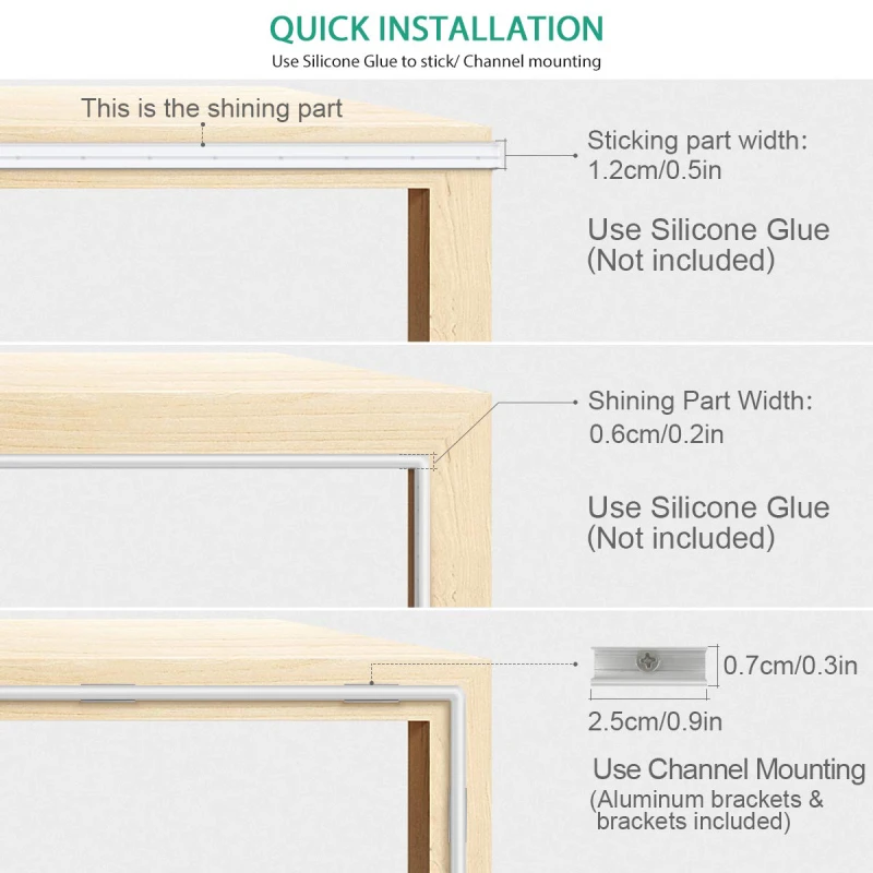 Светодиодная лента Lamomo силиконовая супер яркая водонепроницаемая 12 В безопасная